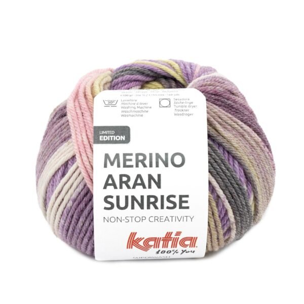 Filato basico colorato Merino Aran Sunrise