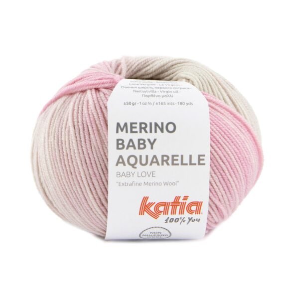 Filato degradé in 3 colori Merino Baby Aquarelle