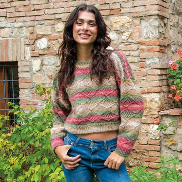 MAGLIA CON MOTIVI A ROMBI - BEN FATTO