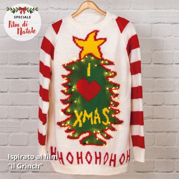 MAGLIONE GRINCH NATALIZIO - MERINOS EXTRA