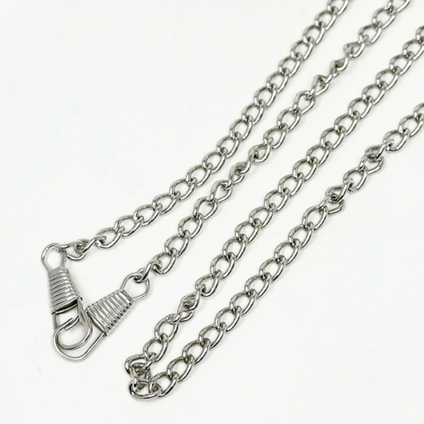 Catena Per Borse Nikel Free Cm.110, Dimesioni Maglia 3mm Col. Argento